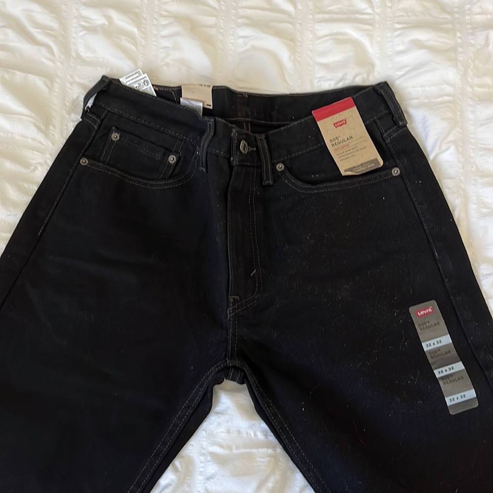 COPY - Men’s Levi Strauss 505 Regular Black Jeans- 32 x 32, NWT, 100% Cotton